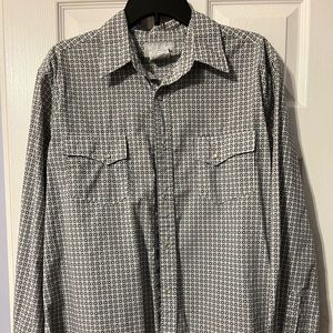 Wrangler pearl snap button up